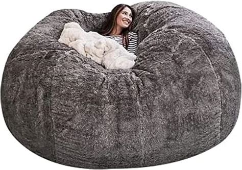 extra large fur bean bag.